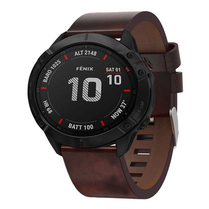 Bracelet de montre en cuir à boucle en acier de 26 mm, For Garmin Fenix 7X, For Garmin Fenix 7X Solar, For Garmin Tactix 7, For Garmin Tactix 7Pro, For Garmin Tactix Delta, For Garmin Enduro 2, For Garmin Fenix 6X, For Garmin Fenix 6X Pro              ...