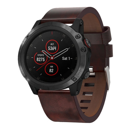 Bracelet de montre en cuir à boucle en acier de 26 mm, For Garmin Fenix 7X, For Garmin Fenix 7X Solar, For Garmin Tactix 7, For Garmin Tactix 7Pro, For Garmin Tactix Delta, For Garmin Enduro 2, For Garmin Fenix 6X, For Garmin Fenix 6X Pro              ...