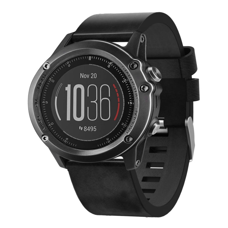 Bracelet de montre en cuir à boucle en acier de 26 mm, For Garmin Fenix 7X, For Garmin Fenix 7X Solar, For Garmin Tactix 7, For Garmin Tactix 7Pro, For Garmin Tactix Delta, For Garmin Enduro 2, For Garmin Fenix 6X, For Garmin Fenix 6X Pro              ...