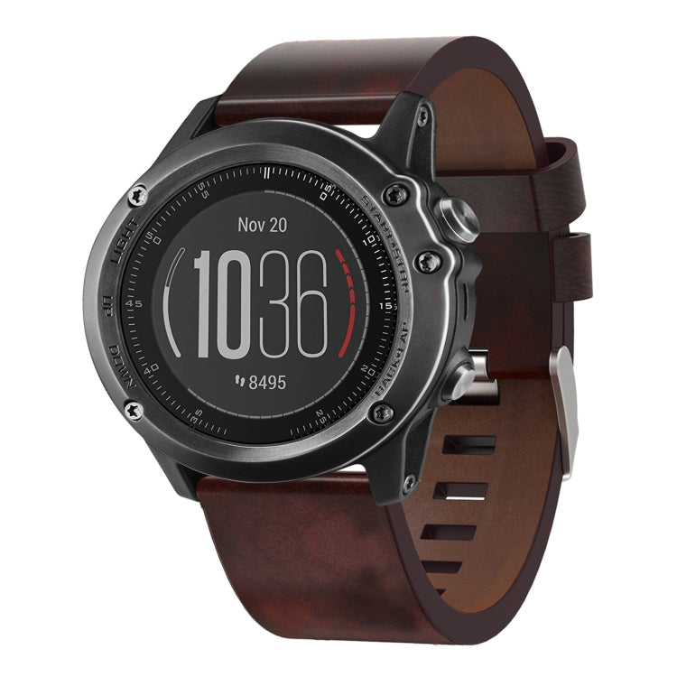 Bracelet de montre en cuir à boucle en acier de 26 mm, For Garmin Fenix 7X, For Garmin Fenix 7X Solar, For Garmin Tactix 7, For Garmin Tactix 7Pro, For Garmin Tactix Delta, For Garmin Enduro 2, For Garmin Fenix 6X, For Garmin Fenix 6X Pro              ...
