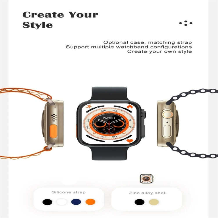 Montre intelligente à écran couleur S8 Ultra 1,81 pouces, prise en charge de la surveillance de la fréquence cardiaque/surveillance de la pression artérielle