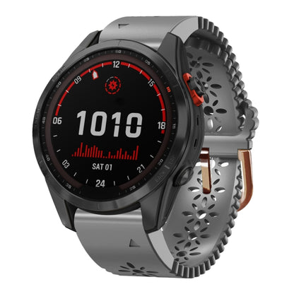 Bracelet de montre en silicone pour femme 20 mm avec poinçon dentelle, For Garmin Fenix 7S, For Garmin Fenix 7S Solar, For Garmin Fenix 7S Sapphire Solar, For Garmin Instinct 2S, For Garmin Fenix 6S, For Garmin Fenix 6S Pro, For Garmin Fenix 5S