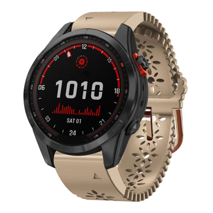 Bracelet de montre en silicone pour femme 20 mm avec poinçon dentelle, For Garmin Fenix 7S, For Garmin Fenix 7S Solar, For Garmin Fenix 7S Sapphire Solar, For Garmin Instinct 2S, For Garmin Fenix 6S, For Garmin Fenix 6S Pro, For Garmin Fenix 5S