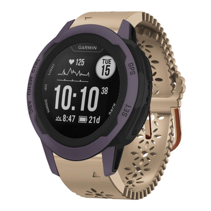 Bracelet de montre en silicone pour femme 20 mm avec poinçon dentelle, For Garmin Fenix 7S, For Garmin Fenix 7S Solar, For Garmin Fenix 7S Sapphire Solar, For Garmin Instinct 2S, For Garmin Fenix 6S, For Garmin Fenix 6S Pro, For Garmin Fenix 5S