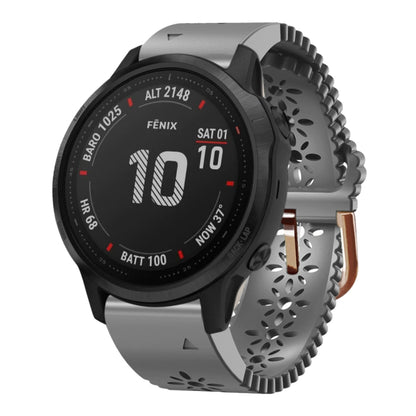 Bracelet de montre en silicone pour femme 20 mm avec poinçon dentelle, For Garmin Fenix 7S, For Garmin Fenix 7S Solar, For Garmin Fenix 7S Sapphire Solar, For Garmin Instinct 2S, For Garmin Fenix 6S, For Garmin Fenix 6S Pro, For Garmin Fenix 5S