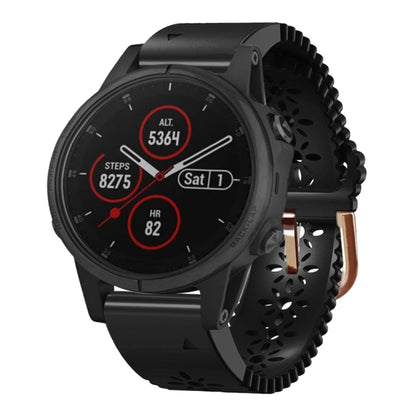 Bracelet de montre en silicone pour femme 20 mm avec poinçon dentelle, For Garmin Fenix 5S Plus