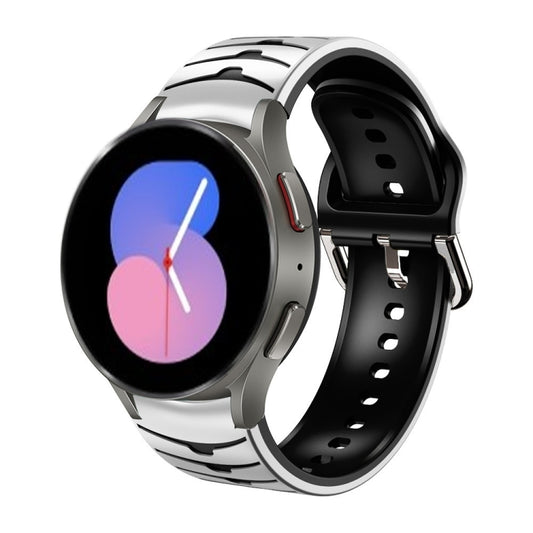 Bracelet de montre en silicone à texture incurvée, For Samsung Galaxy Watch 5 44mm, For Samsung Galaxy Watch 5 40mm, For Samsung Galaxy Watch 5 Pro 45mm, For Samsung Galaxy Watch 4 44mm