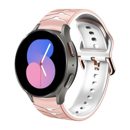 Bracelet de montre en silicone à texture incurvée, For Samsung Galaxy Watch 5 44mm, For Samsung Galaxy Watch 5 40mm, For Samsung Galaxy Watch 5 Pro 45mm, For Samsung Galaxy Watch 4 44mm