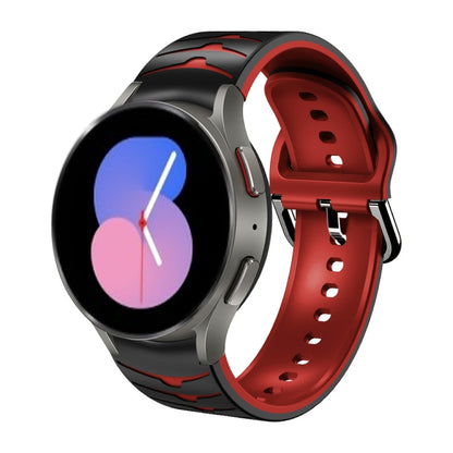 Bracelet de montre en silicone à texture incurvée, For Samsung Galaxy Watch 5 44mm, For Samsung Galaxy Watch 5 40mm, For Samsung Galaxy Watch 5 Pro 45mm, For Samsung Galaxy Watch 4 44mm