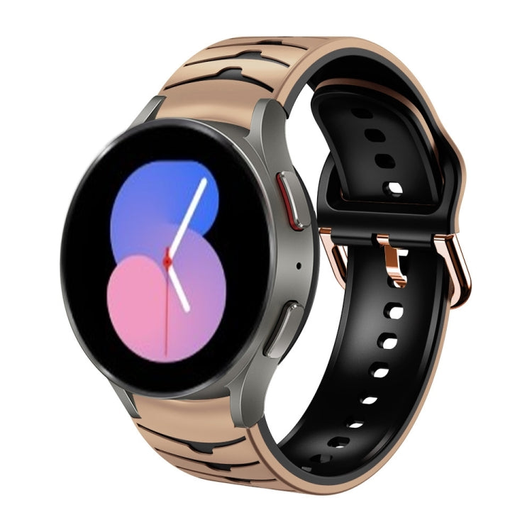 Bracelet de montre en silicone à texture incurvée, For Samsung Galaxy Watch 5 44mm, For Samsung Galaxy Watch 5 40mm, For Samsung Galaxy Watch 5 Pro 45mm, For Samsung Galaxy Watch 4 44mm