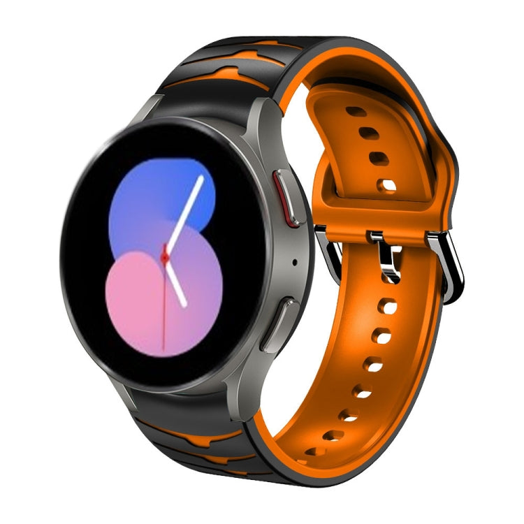 Bracelet de montre en silicone à texture incurvée, For Samsung Galaxy Watch 5 44mm, For Samsung Galaxy Watch 5 40mm, For Samsung Galaxy Watch 5 Pro 45mm, For Samsung Galaxy Watch 4 44mm