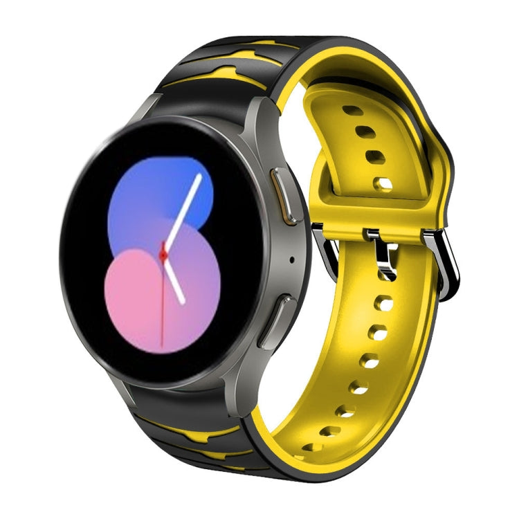 Bracelet de montre en silicone à texture incurvée, For Samsung Galaxy Watch 5 44mm, For Samsung Galaxy Watch 5 40mm, For Samsung Galaxy Watch 5 Pro 45mm, For Samsung Galaxy Watch 4 44mm