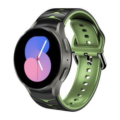 Bracelet de montre en silicone à texture incurvée, For Samsung Galaxy Watch 5 44mm, For Samsung Galaxy Watch 5 40mm, For Samsung Galaxy Watch 5 Pro 45mm, For Samsung Galaxy Watch 4 44mm