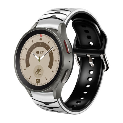 Bracelet de montre en silicone à texture incurvée, For Samsung Galaxy Watch 5 44mm, For Samsung Galaxy Watch 5 40mm, For Samsung Galaxy Watch 5 Pro 45mm, For Samsung Galaxy Watch 4 44mm