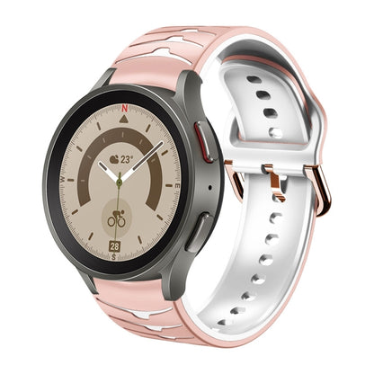 Bracelet de montre en silicone à texture incurvée, For Samsung Galaxy Watch 5 44mm, For Samsung Galaxy Watch 5 40mm, For Samsung Galaxy Watch 5 Pro 45mm, For Samsung Galaxy Watch 4 44mm