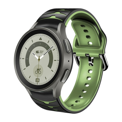 Bracelet de montre en silicone à texture incurvée, For Samsung Galaxy Watch 5 44mm, For Samsung Galaxy Watch 5 40mm, For Samsung Galaxy Watch 5 Pro 45mm, For Samsung Galaxy Watch 4 44mm
