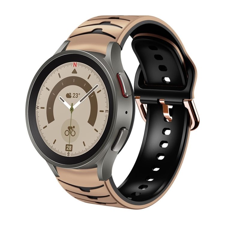 Bracelet de montre en silicone à texture incurvée, For Samsung Galaxy Watch 5 44mm, For Samsung Galaxy Watch 5 40mm, For Samsung Galaxy Watch 5 Pro 45mm, For Samsung Galaxy Watch 4 44mm