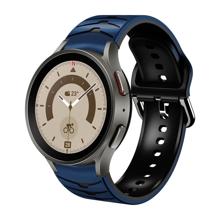 Bracelet de montre en silicone à texture incurvée, For Samsung Galaxy Watch 5 44mm, For Samsung Galaxy Watch 5 40mm, For Samsung Galaxy Watch 5 Pro 45mm, For Samsung Galaxy Watch 4 44mm