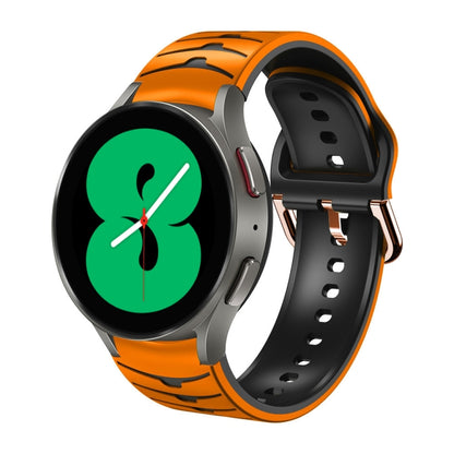 Bracelet de montre en silicone à texture incurvée, For Samsung Galaxy Watch 5 44mm, For Samsung Galaxy Watch 5 40mm, For Samsung Galaxy Watch 5 Pro 45mm, For Samsung Galaxy Watch 4 44mm