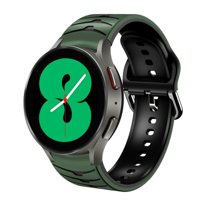 Bracelet de montre en silicone à texture incurvée, For Samsung Galaxy Watch 5 44mm, For Samsung Galaxy Watch 5 40mm, For Samsung Galaxy Watch 5 Pro 45mm, For Samsung Galaxy Watch 4 44mm