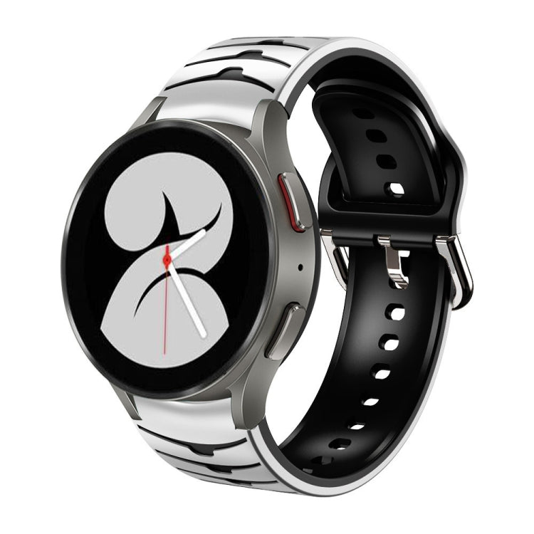 Bracelet de montre en silicone à texture incurvée, For Samsung Galaxy Watch 4 40mm, For Samsung  Galaxy Watch 4 Classic 42mm, For Samsung  Galaxy Watch 4 Classic 46mm