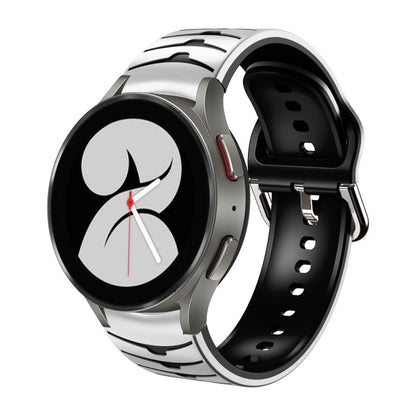 Bracelet de montre en silicone à texture incurvée, For Samsung Galaxy Watch 4 40mm, For Samsung  Galaxy Watch 4 Classic 42mm, For Samsung  Galaxy Watch 4 Classic 46mm