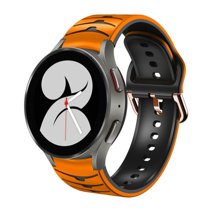Bracelet de montre en silicone à texture incurvée, For Samsung Galaxy Watch 4 40mm, For Samsung  Galaxy Watch 4 Classic 42mm, For Samsung  Galaxy Watch 4 Classic 46mm