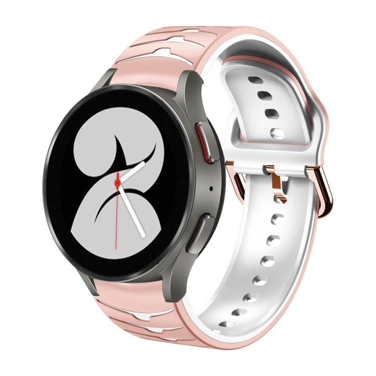 Bracelet de montre en silicone à texture incurvée, For Samsung Galaxy Watch 4 40mm, For Samsung  Galaxy Watch 4 Classic 42mm, For Samsung  Galaxy Watch 4 Classic 46mm