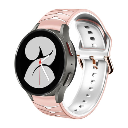 Bracelet de montre en silicone à texture incurvée, For Samsung Galaxy Watch 4 40mm, For Samsung  Galaxy Watch 4 Classic 42mm, For Samsung  Galaxy Watch 4 Classic 46mm