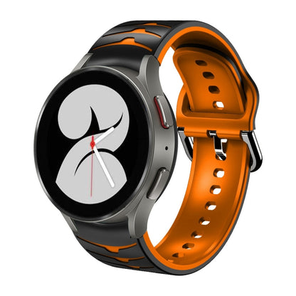 Bracelet de montre en silicone à texture incurvée, For Samsung Galaxy Watch 4 40mm, For Samsung  Galaxy Watch 4 Classic 42mm, For Samsung  Galaxy Watch 4 Classic 46mm