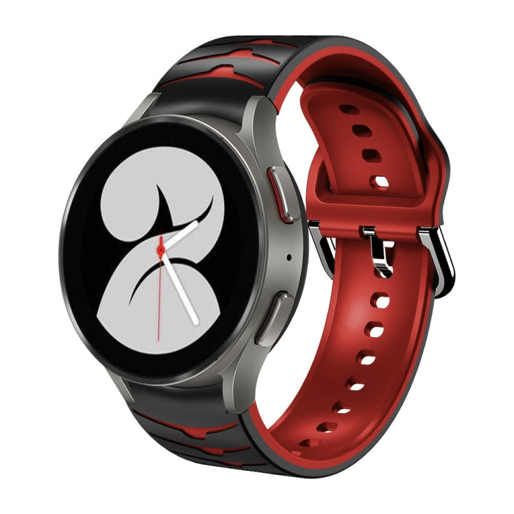 Bracelet de montre en silicone à texture incurvée, For Samsung Galaxy Watch 4 40mm, For Samsung  Galaxy Watch 4 Classic 42mm, For Samsung  Galaxy Watch 4 Classic 46mm