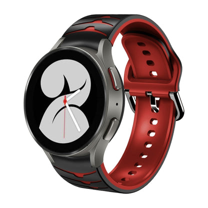 Bracelet de montre en silicone à texture incurvée, For Samsung Galaxy Watch 4 40mm, For Samsung  Galaxy Watch 4 Classic 42mm, For Samsung  Galaxy Watch 4 Classic 46mm