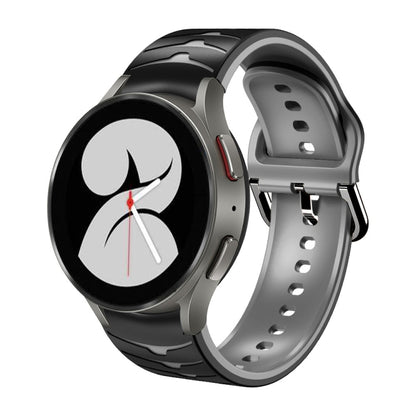 Bracelet de montre en silicone à texture incurvée, For Samsung Galaxy Watch 4 40mm, For Samsung  Galaxy Watch 4 Classic 42mm, For Samsung  Galaxy Watch 4 Classic 46mm