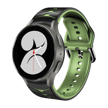 Bracelet de montre en silicone à texture incurvée, For Samsung Galaxy Watch 4 40mm, For Samsung  Galaxy Watch 4 Classic 42mm, For Samsung  Galaxy Watch 4 Classic 46mm