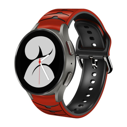 Bracelet de montre en silicone à texture incurvée, For Samsung Galaxy Watch 4 40mm, For Samsung  Galaxy Watch 4 Classic 42mm, For Samsung  Galaxy Watch 4 Classic 46mm