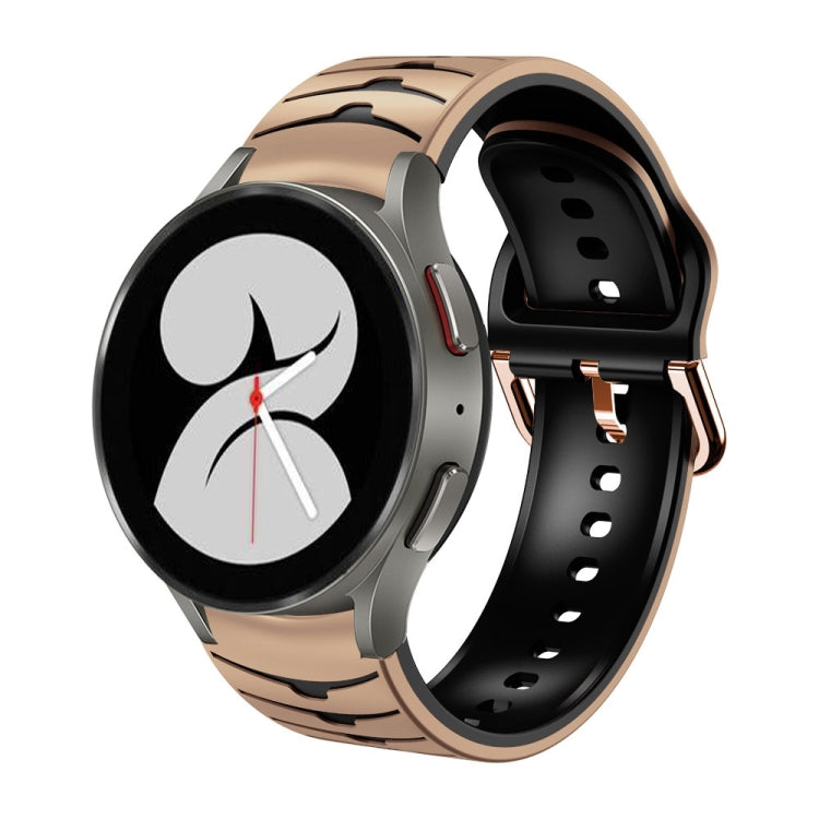 Bracelet de montre en silicone à texture incurvée, For Samsung Galaxy Watch 4 40mm, For Samsung  Galaxy Watch 4 Classic 42mm, For Samsung  Galaxy Watch 4 Classic 46mm