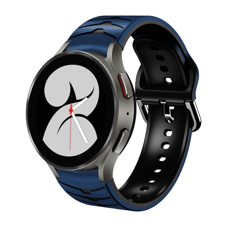 Bracelet de montre en silicone à texture incurvée, For Samsung Galaxy Watch 4 40mm, For Samsung  Galaxy Watch 4 Classic 42mm, For Samsung  Galaxy Watch 4 Classic 46mm