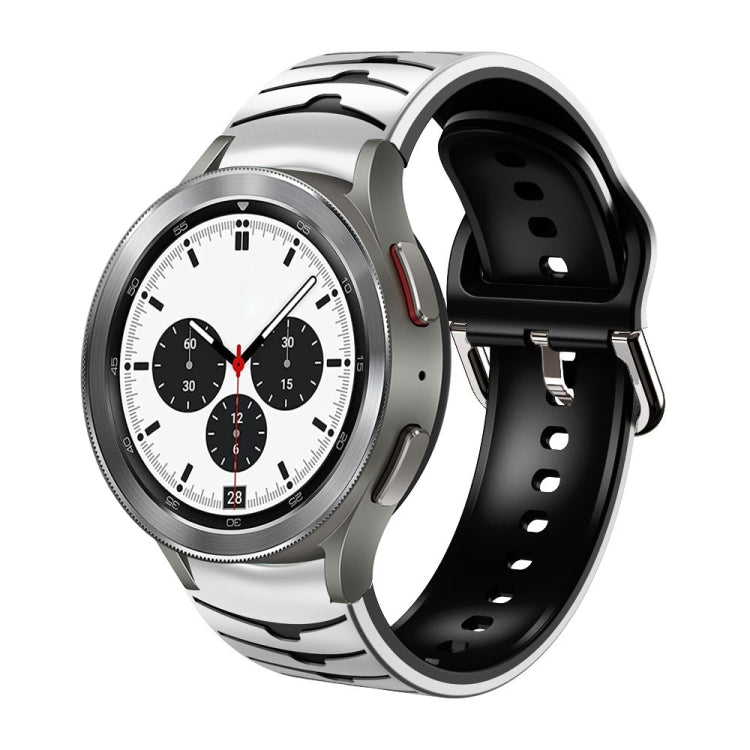 Bracelet de montre en silicone à texture incurvée, For Samsung Galaxy Watch 4 40mm, For Samsung  Galaxy Watch 4 Classic 42mm, For Samsung  Galaxy Watch 4 Classic 46mm