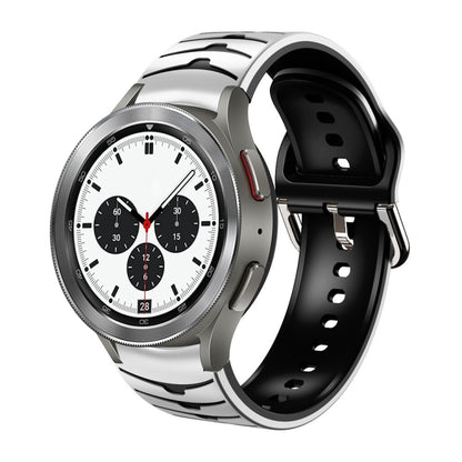 Bracelet de montre en silicone à texture incurvée, For Samsung Galaxy Watch 4 40mm, For Samsung  Galaxy Watch 4 Classic 42mm, For Samsung  Galaxy Watch 4 Classic 46mm