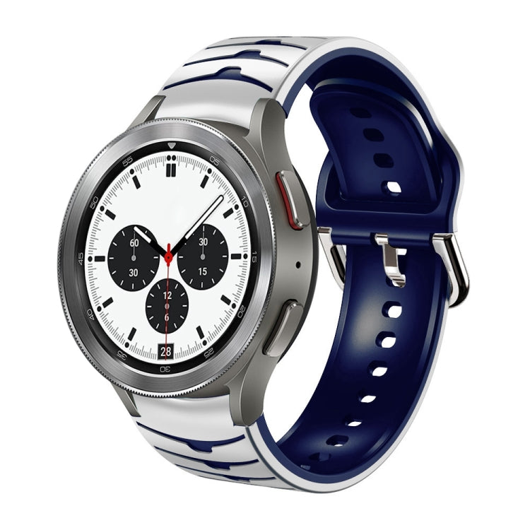 Bracelet de montre en silicone à texture incurvée, For Samsung Galaxy Watch 4 40mm, For Samsung  Galaxy Watch 4 Classic 42mm, For Samsung  Galaxy Watch 4 Classic 46mm