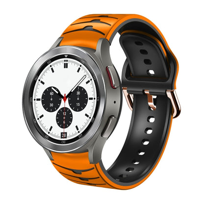 Bracelet de montre en silicone à texture incurvée, For Samsung Galaxy Watch 4 40mm, For Samsung  Galaxy Watch 4 Classic 42mm, For Samsung  Galaxy Watch 4 Classic 46mm