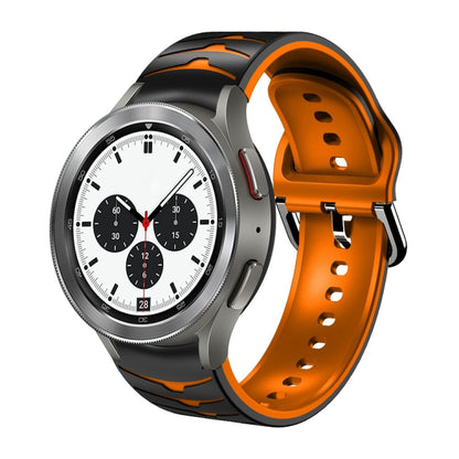 Bracelet de montre en silicone à texture incurvée, For Samsung Galaxy Watch 4 40mm, For Samsung  Galaxy Watch 4 Classic 42mm, For Samsung  Galaxy Watch 4 Classic 46mm