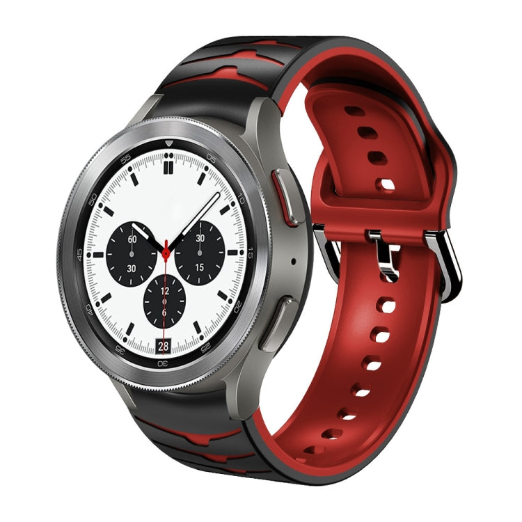 Bracelet de montre en silicone à texture incurvée, For Samsung Galaxy Watch 4 40mm, For Samsung  Galaxy Watch 4 Classic 42mm, For Samsung  Galaxy Watch 4 Classic 46mm