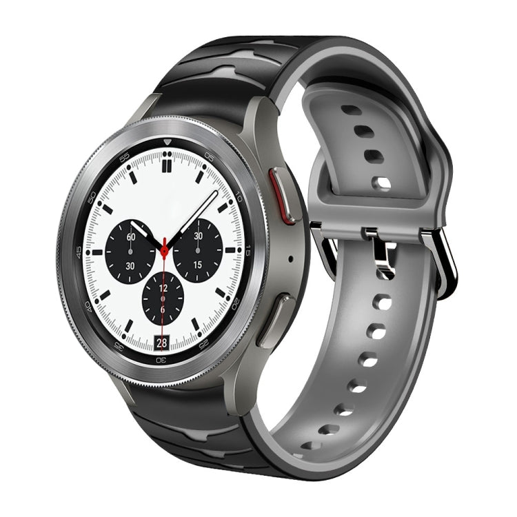 Bracelet de montre en silicone à texture incurvée, For Samsung Galaxy Watch 4 40mm, For Samsung  Galaxy Watch 4 Classic 42mm, For Samsung  Galaxy Watch 4 Classic 46mm