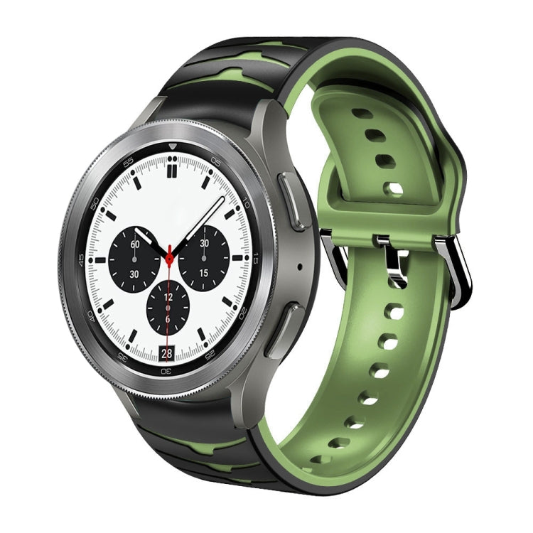 Bracelet de montre en silicone à texture incurvée, For Samsung Galaxy Watch 4 40mm, For Samsung  Galaxy Watch 4 Classic 42mm, For Samsung  Galaxy Watch 4 Classic 46mm
