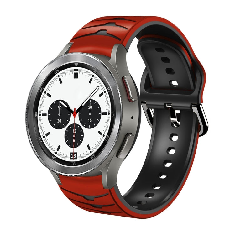 Bracelet de montre en silicone à texture incurvée, For Samsung Galaxy Watch 4 40mm, For Samsung  Galaxy Watch 4 Classic 42mm, For Samsung  Galaxy Watch 4 Classic 46mm
