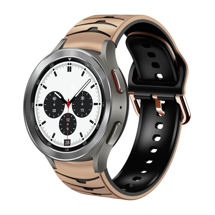 Bracelet de montre en silicone à texture incurvée, For Samsung Galaxy Watch 4 40mm, For Samsung  Galaxy Watch 4 Classic 42mm, For Samsung  Galaxy Watch 4 Classic 46mm