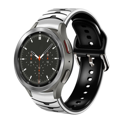 Bracelet de montre en silicone à texture incurvée, For Samsung Galaxy Watch 4 40mm, For Samsung  Galaxy Watch 4 Classic 42mm, For Samsung  Galaxy Watch 4 Classic 46mm
