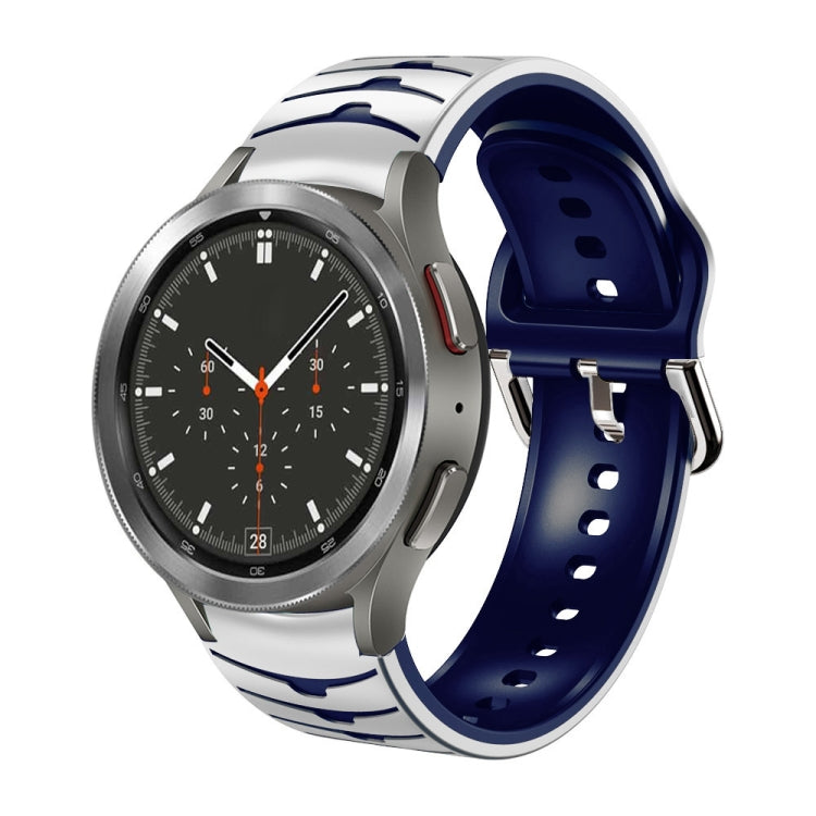 Bracelet de montre en silicone à texture incurvée, For Samsung Galaxy Watch 4 40mm, For Samsung  Galaxy Watch 4 Classic 42mm, For Samsung  Galaxy Watch 4 Classic 46mm
