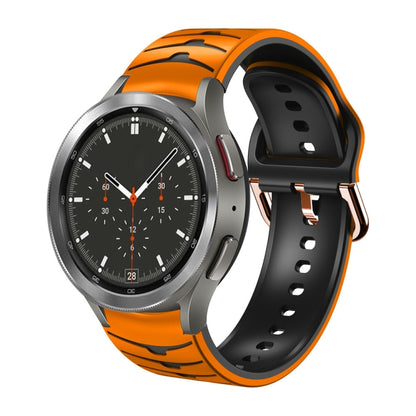 Bracelet de montre en silicone à texture incurvée, For Samsung Galaxy Watch 4 40mm, For Samsung  Galaxy Watch 4 Classic 42mm, For Samsung  Galaxy Watch 4 Classic 46mm